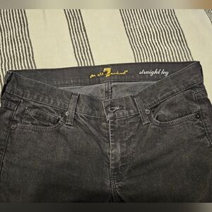 Black Straight Leg Jeans